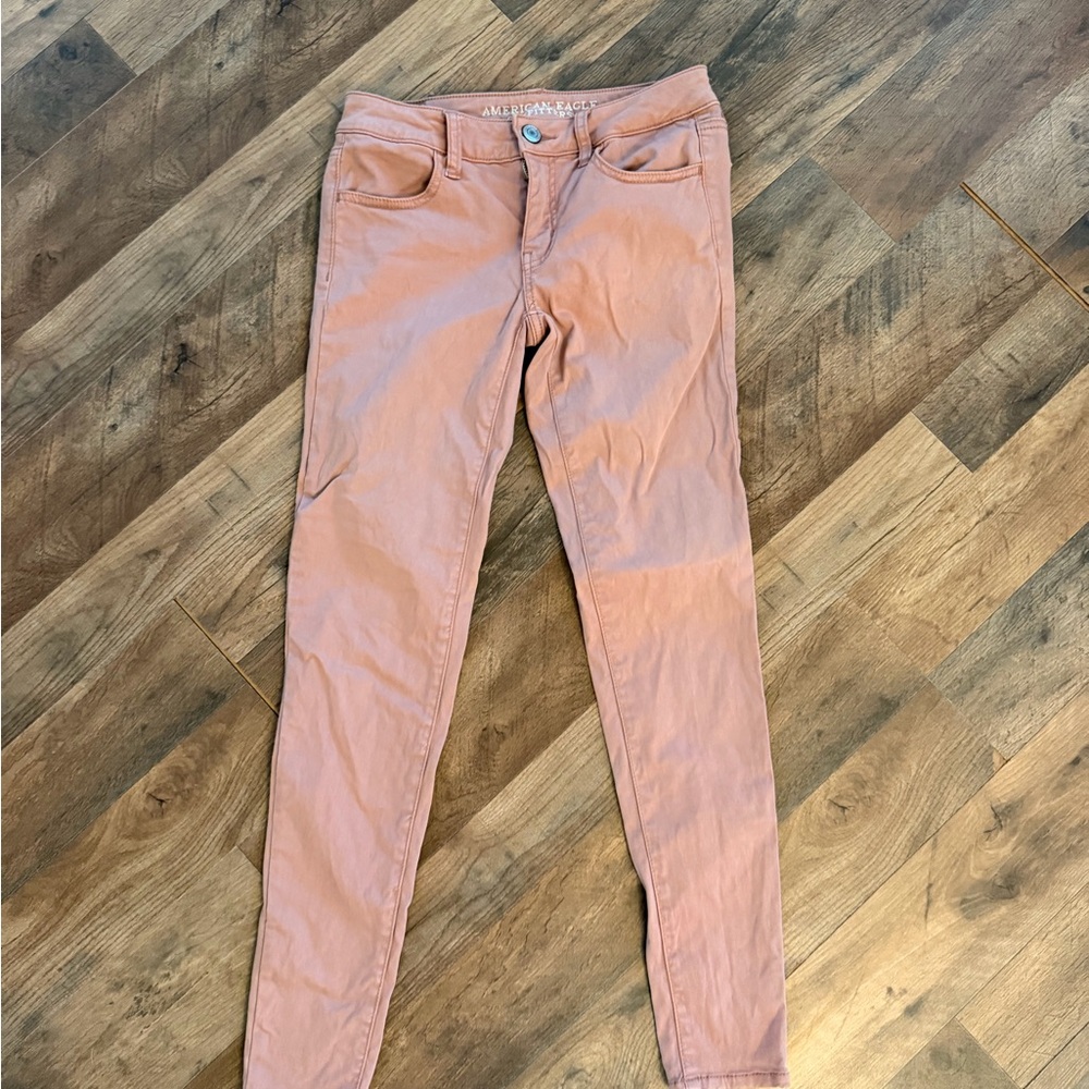 American Eagle Mauve Skinny Jeans